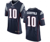 Men's Nike New England Patriots #10 Jimmy Garoppolo Elite Navy Blue Team Color NFL Jersey