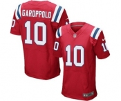 Men's Nike New England Patriots #10 Jimmy Garoppolo Elite Red Alternate NFL Jersey