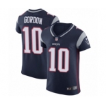 Men's Nike New England Patriots #10 Josh Gordon Navy Blue Team Color Vapor Untouchable Elite Player NFL Jersey