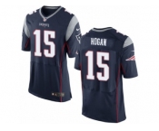 Men's Nike New England Patriots #15 Chris Hogan Elite Navy Blue Team Color NFL Jersey