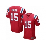 Men's Nike New England Patriots #15 Chris Hogan Elite Red Alternate NFL Jersey