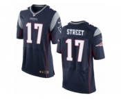 Men's Nike New England Patriots #17 Devin Street Elite Navy Blue Team Color NFL Jersey