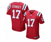 Men's Nike New England Patriots #17 Devin Street Elite Red Alternate NFL Jersey