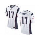 Men's Nike New England Patriots #17 Devin Street Elite White NFL Jersey