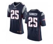 Men's Nike New England Patriots #25 Bishop Sankey Elite Navy Blue Team Color NFL Jersey