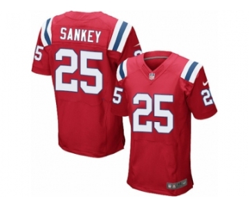 Men's Nike New England Patriots #25 Bishop Sankey Elite Red Alternate NFL Jersey