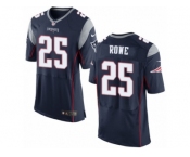 Men's Nike New England Patriots #25 Eric Rowe Elite Navy Blue Team Color NFL Jersey