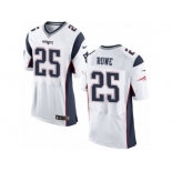 Men's Nike New England Patriots #25 Eric Rowe Elite White NFL Jersey