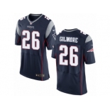 Men's Nike New England Patriots #26 Stephon Gilmore Elite Navy Blue Team Color NFL Jersey