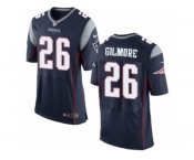 Men's Nike New England Patriots #26 Stephon Gilmore Elite Navy Blue Team Color NFL Jersey