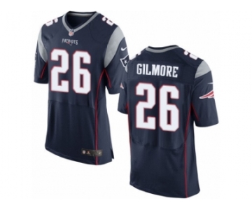 Men's Nike New England Patriots #26 Stephon Gilmore Elite Navy Blue Team Color NFL Jersey