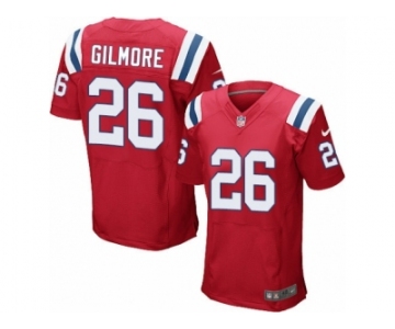 Men's Nike New England Patriots #26 Stephon Gilmore Elite Red Alternate NFL Jersey