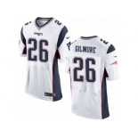 Men's Nike New England Patriots #26 Stephon Gilmore Elite White NFL Jersey