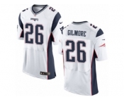 Men's Nike New England Patriots #26 Stephon Gilmore Elite White NFL Jersey