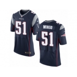 Men's Nike New England Patriots #51 Barkevious Mingo Elite Navy Blue Team Color NFL Jersey