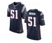 Men's Nike New England Patriots #51 Barkevious Mingo Elite Navy Blue Team Color NFL Jersey