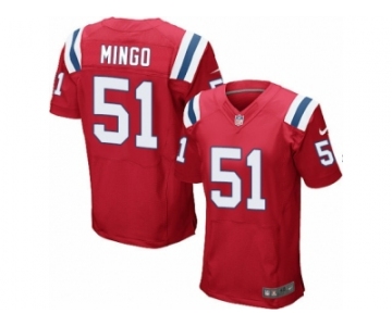 Men's Nike New England Patriots #51 Barkevious Mingo Elite Red Alternate NFL Jersey