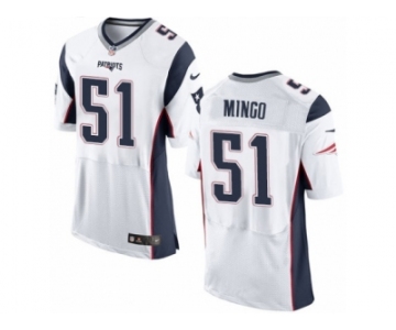 Men's Nike New England Patriots #51 Barkevious Mingo Elite White NFL Jersey