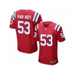 Men's Nike New England Patriots #53 Kyle Van Noy Elite Red Alternate NFL Jersey