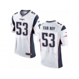 Men's Nike New England Patriots #53 Kyle Van Noy Elite White NFL Jersey