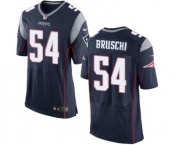 Men's Nike New England Patriots #54 Tedy Bruschi Elite Navy Blue Team Color NFL Jersey