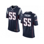 Men's Nike New England Patriots #55 Jonathan Freeny Elite Navy Blue Team Color NFL Jersey