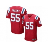 Men's Nike New England Patriots #55 Jonathan Freeny Elite Red Alternate NFL Jersey