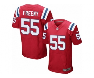 Men's Nike New England Patriots #55 Jonathan Freeny Elite Red Alternate NFL Jersey