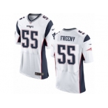 Men's Nike New England Patriots #55 Jonathan Freeny Elite White NFL Jersey