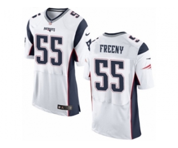 Men's Nike New England Patriots #55 Jonathan Freeny Elite White NFL Jersey