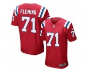 Men's Nike New England Patriots #71 Cameron Fleming Elite Red Alternate NFL Jersey