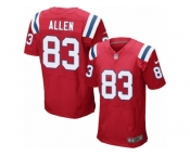 Men's Nike New England Patriots #83 Dwayne Allen Elite Red Alternate NFL Jersey