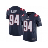 Men's Nike New England Patriots #94 Kony Ealy Elite Navy Blue Rush NFL Jersey