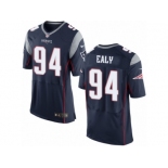 Men's Nike New England Patriots #94 Kony Ealy Elite Navy Blue Team Color NFL Jersey