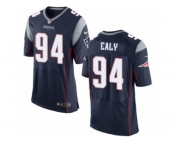 Men's Nike New England Patriots #94 Kony Ealy Elite Navy Blue Team Color NFL Jersey