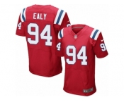 Men's Nike New England Patriots #94 Kony Ealy Elite Red Alternate NFL Jersey