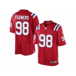 Men's Nike New England Patriots #98 Trey Flowers Limited Red Alternate NFL Jersey