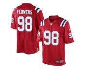 Men's Nike New England Patriots #98 Trey Flowers Limited Red Alternate NFL Jersey