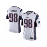 Men's Nike New England Patriots #98 Trey Flowers Limited White NFL Jersey