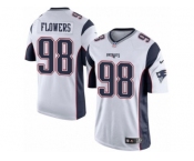 Men's Nike New England Patriots #98 Trey Flowers Limited White NFL Jersey