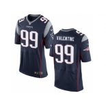 Men's Nike New England Patriots #99 Vincent Valentine Elite Navy Blue Team Color NFL Jersey