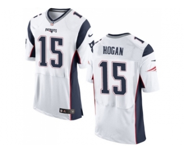 Nike New England Patriots #15 Chris Hogan White Men's Stitched NFL Elite Jersey