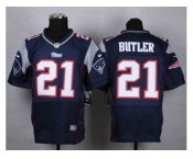 Nike New England Patriots #21 butler blue jerseys[Elite]