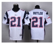 Nike New England Patriots #21 butler white jerseys[Elite]