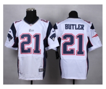 Nike New England Patriots #21 butler white jerseys[Elite]