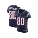 Nike New England Patriots #80 Jordan Matthews Navy Blue Team Color Men Stitched NFL Vapor Untouchable Elite Jersey