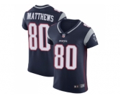 Nike New England Patriots #80 Jordan Matthews Navy Blue Team Color Men Stitched NFL Vapor Untouchable Elite Jersey