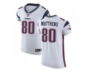 Nike New England Patriots #80 Jordan Matthews White Men Stitched NFL Vapor Untouchable Elite Jersey