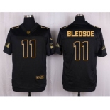 nike nfl jerseys new england patriots #11 bledsoe black gold collection[Elite][bledsoe]