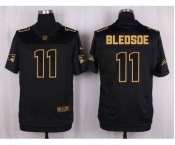 nike nfl jerseys new england patriots #11 bledsoe black gold collection[Elite][bledsoe]